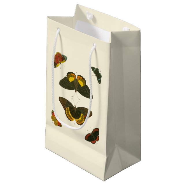 Helle Schmetterlinge von Pieter Cramer Kleine Geschenktüte (Vorderseite Schrägansicht)