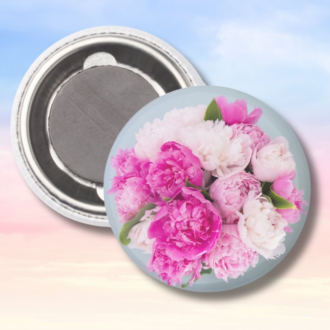 Helle schöne Peonies Magnet (Von Creator hochgeladen)