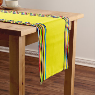 Helle Serape-Streifen kurze Tischdecke