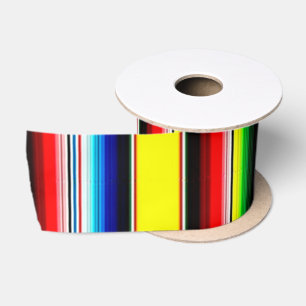 Helle Serape-Streifen Satinband