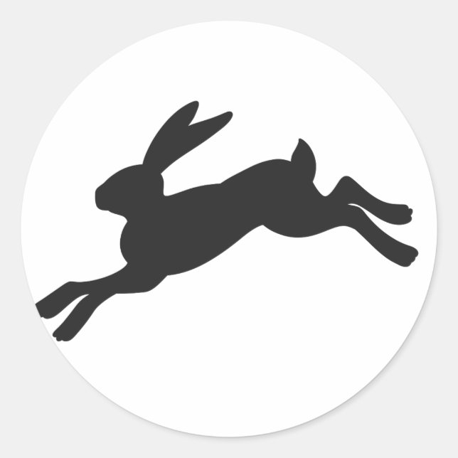 Helle Silhouette - Hintergrundfarbe auswählen Runder Aufkleber (Vorderseite)