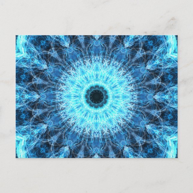 Helle SnowFlower Postkarte (Vorderseite)