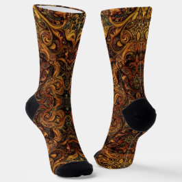 Helle Socken Ausgefeilte nahtlose Muster 0039306