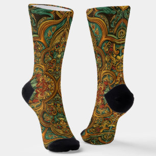 Helle Socken Ausgefeilte Nahtlose Muster 0039318