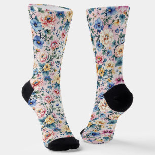 Helle Socken Ausgefeilte nahtlose Muster 0039336