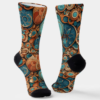 Helle Socken Ausgefeilte Nahtlose Muster 0039390