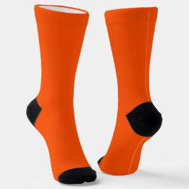 Helle Socken RANDOPIX Einfarbig Hyper-Koralle