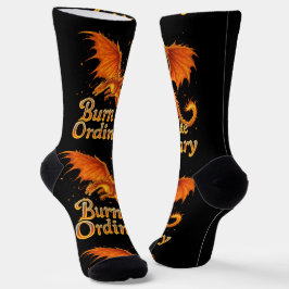 Helle Socken RANDOPIX Verbrenne Das Gewöhnliche 00
