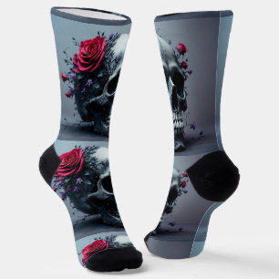 Helle Socken Totenkopf Bilder 0037635
