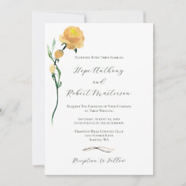 Helle Sommer-Blume Hochzeit Einladung