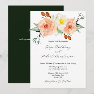 Helle Sommer-Blume Hochzeit mit UAWG Einladung