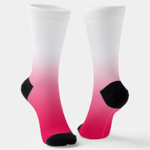 Helle Sommer Rot und Weiß Gradienten Ober Socken