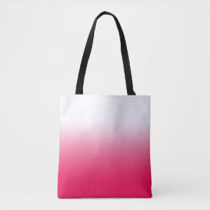 Helle Sommer Rot und Weiß Gradienten Ober Tasche