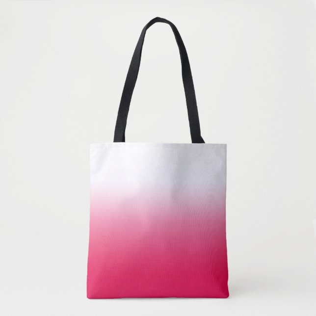 Helle Sommer Rot und Weiß Gradienten Ober Tasche (Vorderseite)