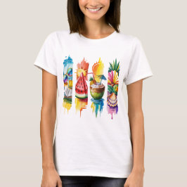 HELLE SOMMERLICHE STRANDSZENEN T-Shirt