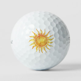Helle Sonne Golfball