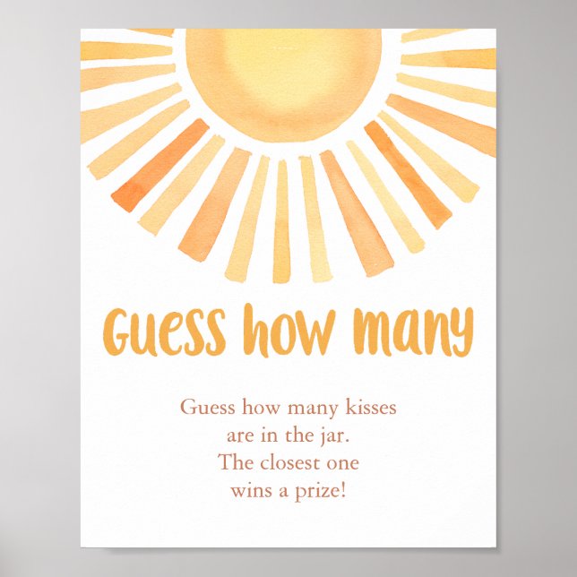Helle Sonne Schau mal, wie viele Babydusche gespie Poster (Vorne)