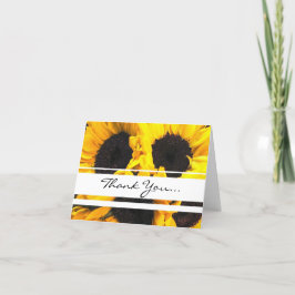 Helle Sonnenblume danke Karte
