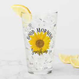 Helle Sonnenblume Guten Morgen Sonnenschein Glas