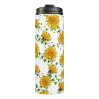 Helle Sonnenblumen Blütenblume Thermosbecher