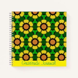 Helle Sonnenblumen Muster Dankeschön Journal Notizbuch