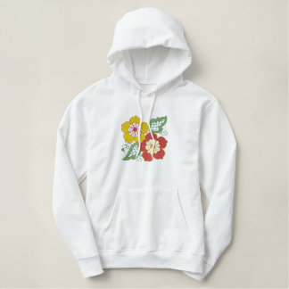 Helle Springy individualisierbare Blütenlehre. Swe Bestickter Hoodie