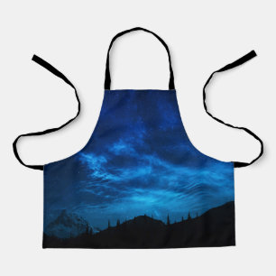 HELLE STERNE IN EINEM DUNKEN UND BLAUEN HIMMEL SCHÜRZE