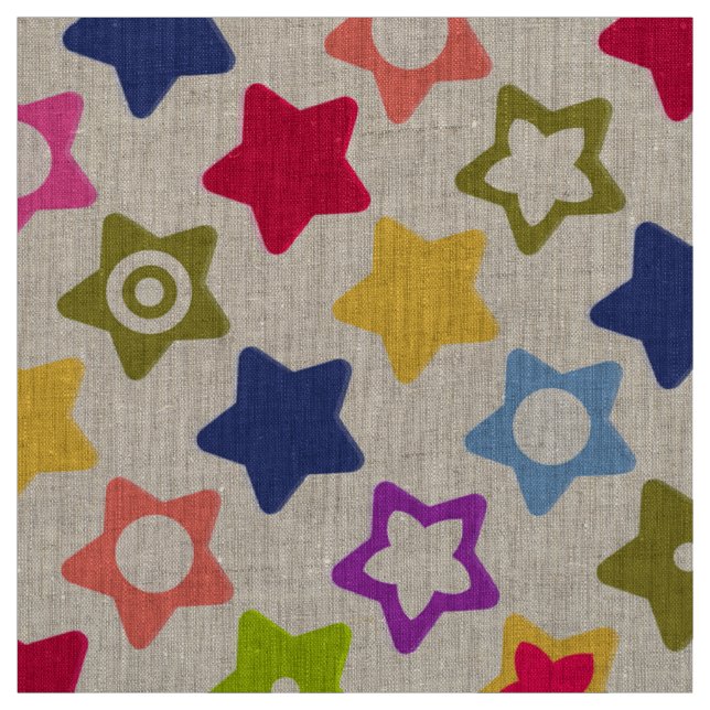 Helle Sterne Stoff (Muster)
