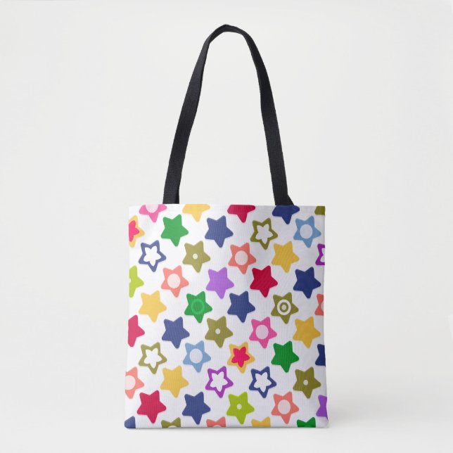 Helle Sterne Tasche (Vorderseite)