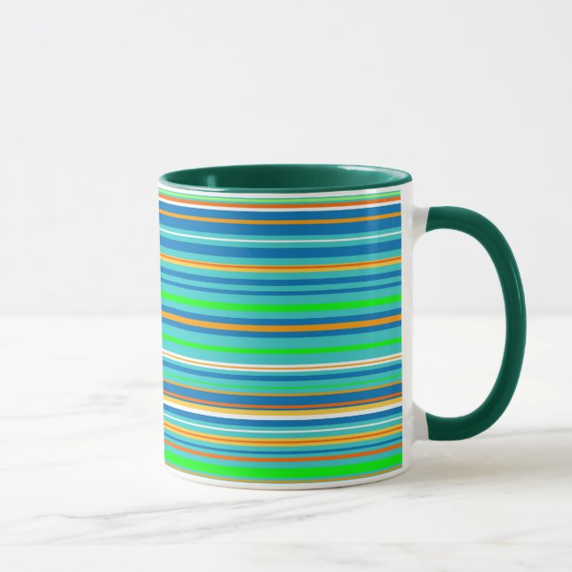 Helle Streifen Tasse (Rechts)
