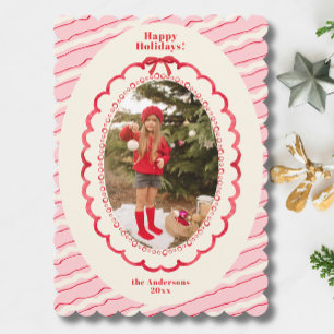 Helle Streifen Zwei Fotos Pink Weihnachten