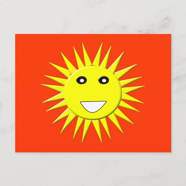 Helle Sunshine Postcard Postkarte (Vorderseite)