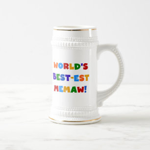 Helle T-Shirts des Gut-est Memaw der Welt Farb Bierglas