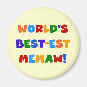 Helle T-Shirts des Gut-est Memaw der Welt Farb Magnet