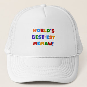 Helle T-Shirts des Gut-est Memaw der Welt Farb Truckerkappe