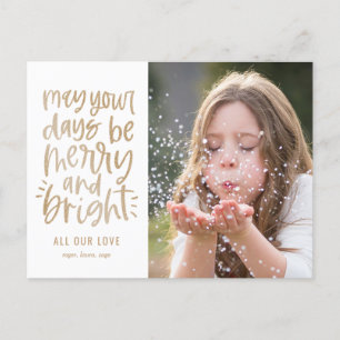 Helle Tage EDITABLE FARBURLAUBSKARTE Postkarte