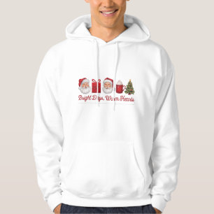 Helle Tage, warme Herzen Weihnachtskleidung Design Hoodie