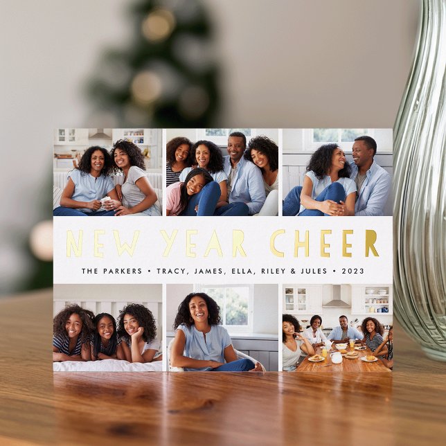 Helle Tidings | FotoCollage Folien Feiertagskarte (Von Creator hochgeladen)