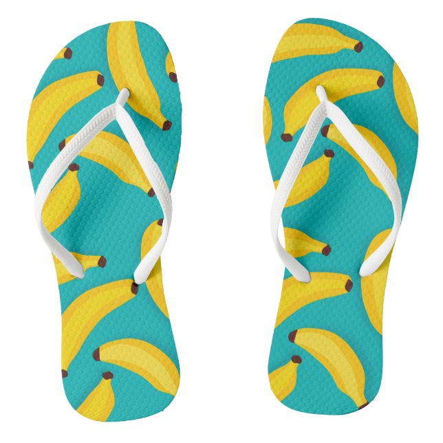 Helle tropische Banane Flip Flops (Fußbett)