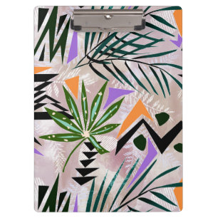 Helle tropische hawaiianische Illustration Klemmbrett