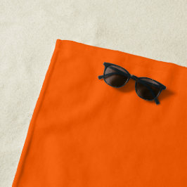 Helle True Orange Solid Color Strandtuch