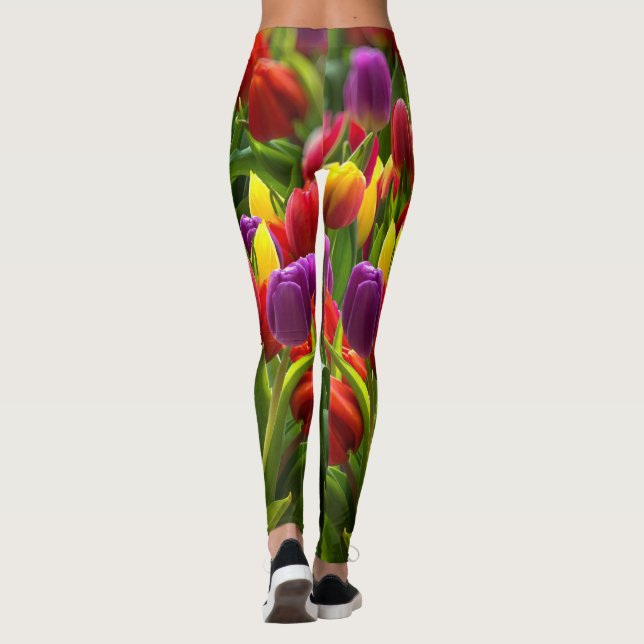 Helle Tulips Leggings (Rückseite)