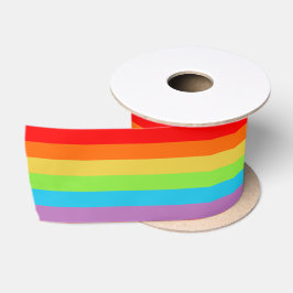 Helle und breite Streifen, Regenbogen gestreift Satinband