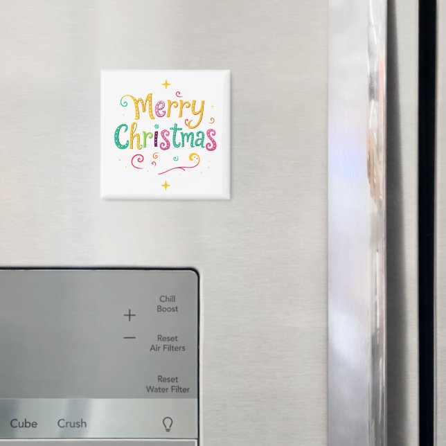 Helle und coole frohe Weihnachten Magnet (In Situ (Kühlschrank))