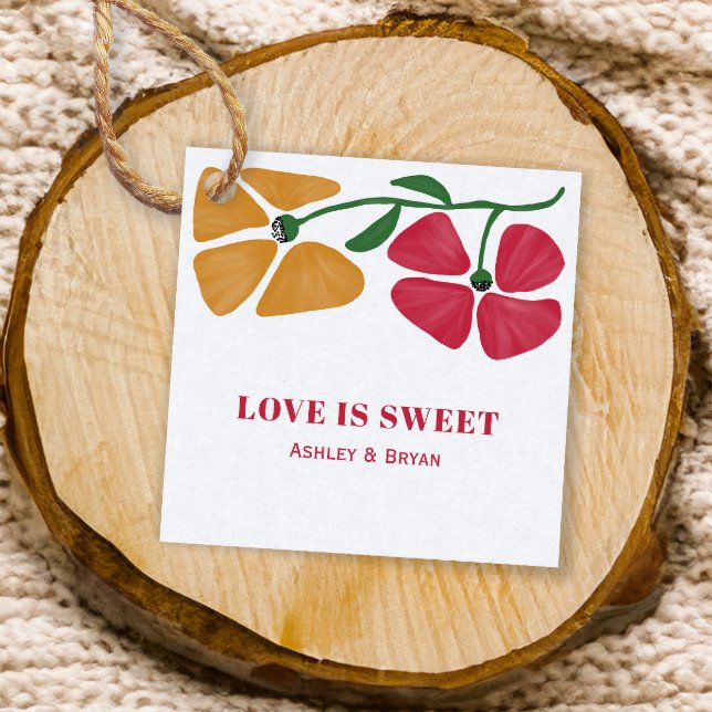Helle und farbenfrohe Liebe ist ein süßes Hochzeit Geschenkanhänger (Von Creator hochgeladen)
