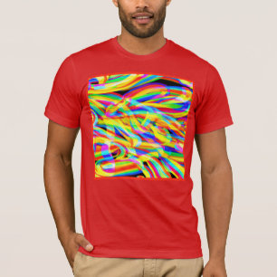 Helle und farbenfrohe Neonmuster Art T-Shirt