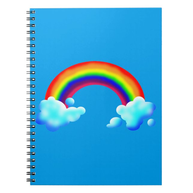 Helle und farbenfrohe Regenbogen Notizblock (Vorderseite)