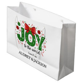 Helle und farbenfrohe Weihnachten Große Geschenktüte