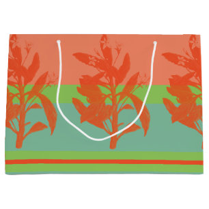 Helle und frische tropische Farben Große Geschenktüte