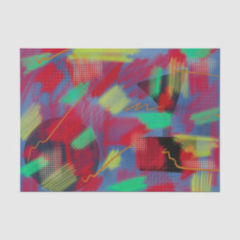 Helle und fröhliche Abstrakte digitale Kunst Seidenpapier